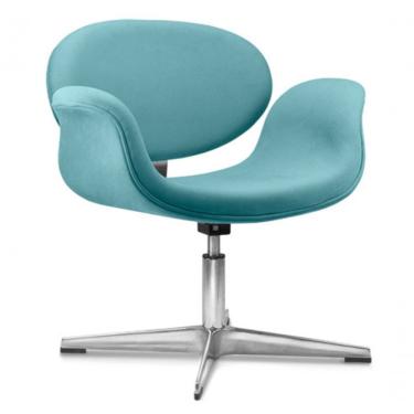 Imagem de Poltrona Para Recepção De Escritório Recepção City Azul