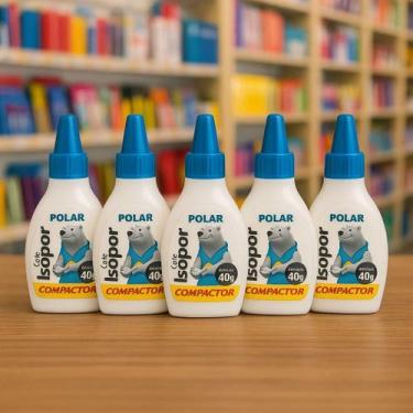 Imagem de Kit 5 Colas Polar Compactor Isopor 40g