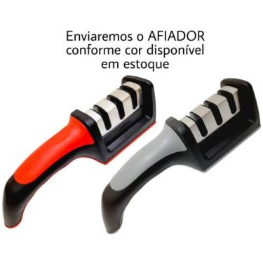 Imagem de Afiador Amolador de Facas Manual 3 Fases Afiar Profissional - FACATOP,