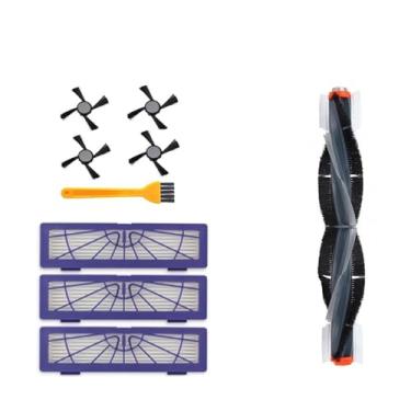 Imagem de Kit de acessórios de substituição com escova principal, filtros HEPA e escova lateral, compatível com os robôs aspiradores Neato Botvac 75e, 75, 80 e 85.