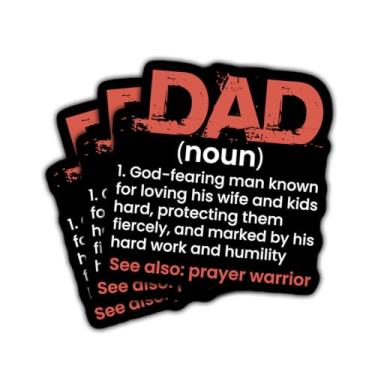 Imagem de 3 peças de adesivos de definição de substantivo para pai, marido, avô, homens, dia dos pais, laptop, carro, caderno, garrafa hidráulica, garrafa de água, fichário de 7,6 cm