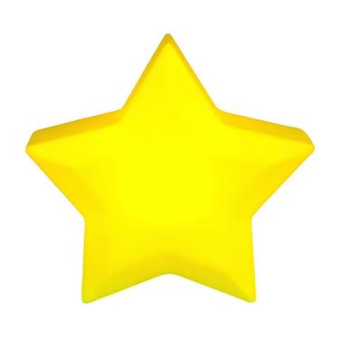 Imagem de Luminária Estrela Infantil Amarela Bivolt Decoração Quarto