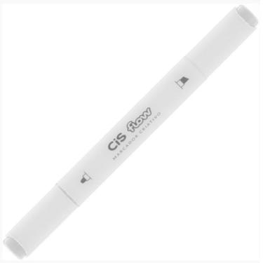Imagem de Marcador Criativo Ponta Dupla Flow Cis Branco