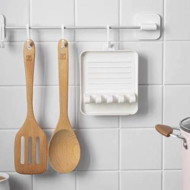 Imagem de Kit 3 Descanso Colher e Tampa Panela Silicone Multiuso