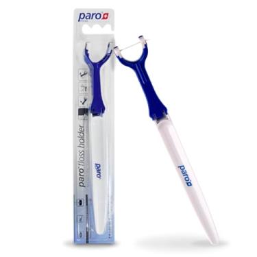 Imagem de Paro Suporte de fio dental, o cabo de irrigador bucal reutilizável de aderência perfeita para limpeza oral, recarregável e fácil de limpar, funciona melhor com fio dental Riser