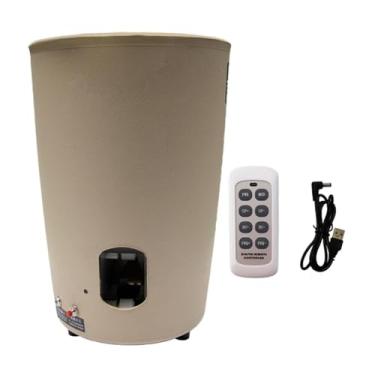 Imagem de Baoblaze Robô de Tênis de Mesa Automático com Capacidade para 80 Bolas, Máquina de Pingue-Pongue Portátil para Exercícios, Treinamento Esportivo ao Ar Livre e, Cáqui