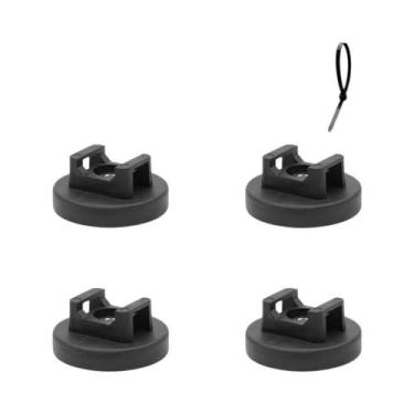 Imagem de Suporte De Cabo Magnético De Borracha Forte Em Forma De Sela Com 4 Cli