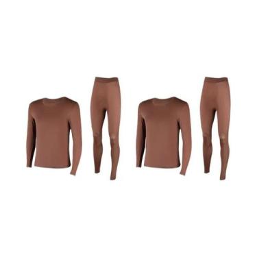 Imagem de Roupa Térmica Ultra-Fina Para Homens, Calças Longas Heattech Com Tempe