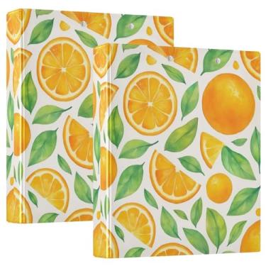 Imagem de 3 fichários em aquarela com 3 anéis de 3,8 cm, 200 folhas, pastas divertidas para cadernos, fichário, 31,5 x 27 x 6 cm, pacote com 2