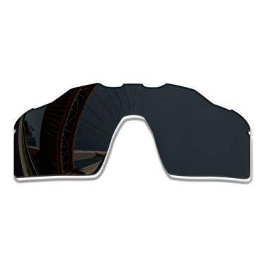 Imagem de LenzProse Lentes de reposição polarizadas de 1,5 mm para óculos de sol Oakley Radar EV Pitch OO9211, antirarranhões | Ajuste perfeito, Preto escuro polarizado - 1,5 mm