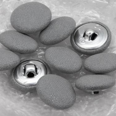 Imagem de Botão De Forrar N20 Forrado Encapado No Tecido Suede - HRShop, Cinza, 