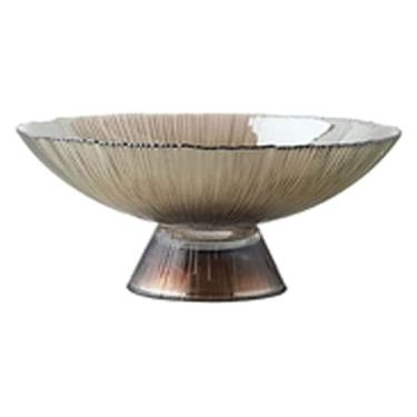 Imagem de fruteira cesta Cesta de frutas e vegetais de grande capacidade tigela de frutas de vidro tigela de doces e bandeja de armazenamento de biscoitos alta bancada(Large)