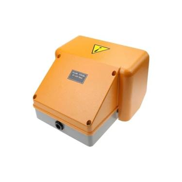 Imagem de Interruptor de pedal de reposição de ponta prata concha de alumínio Ydt1-18 dupla cobertura completa interruptor de pé amarelo