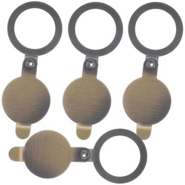 Imagem de Angoily 4 peças de capa de olho mágico para privacidade da porta da porta da frente para apartamento fácil instalação visualizador olho mágico