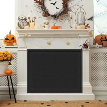 Imagem de CADARA Capa Magnética Para Lareira, Cobertor Bloqueador De Lareira Impede Perda De Calor, Rolha De Corrente De Ar Ajustável Para Lareira Com 12 Ímãs, Cobertor Para Lareira Para Estrutura De Lareira