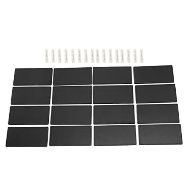 Imagem de GLOGLOW 16pcs Crachás de Nome Em Branco, Etiquetas de Nome Personalizadas de Material Mdf Diy Com Parte Traseira do Pino, para Exposições de Conferências de Trabalho Escolar