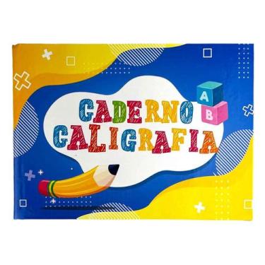 Imagem de Caderno Caligrafia 1/4 Brochura capa dura Horizontal 96 fls - Marca