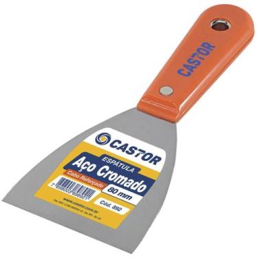 Imagem de Espatula aco crom 80mm cabo plastico reforcado lr castor