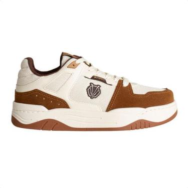 Imagem de Tênis Jump Streetline Vanscy Branco E Marrom, Off white, Caramelo, 38