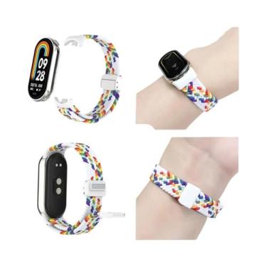 Imagem de Pulseira De Nylon Trançada Para Xiaomi Band 8 Com Fecho Magnético, Lux