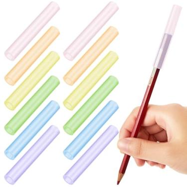 Imagem de Tinlade 24 peças de lápis mastigáveis para crianças de silicone para mastigar auxílio de mastigação motora sensorial oral para crianças com ansiedade, autismo, TDAH, problemas de integração sensorial