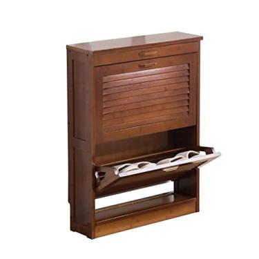 Imagem de Sapateira de armazenamento de móveis 2 gavetas armário de sapatos armário de armazenamento placa de pé unidade organizadora de armazenamento doméstico rack de sapatos organizador de sapatos várias