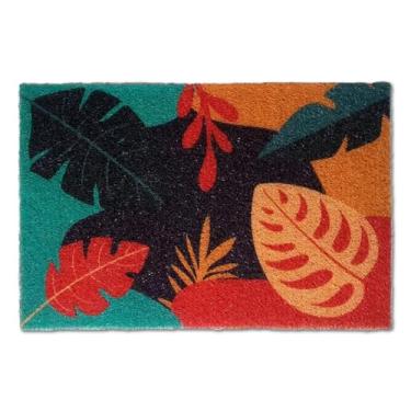 Imagem de UZOO Capacho Vinílico Estampado 60X40CM FOLHAGENS COLORIDAS