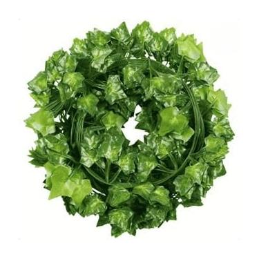 Imagem de 50 Metros de Hera Artificial Pendente Decorativa – Trepadeira Verde Realista com 2,10m Cada Fio(2,1 Metros)