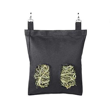 Imagem de Sacos de Ração Feno para Coelhos Porquinhos-da-Índia Dispositivo Alimentação Longa Durabilidade com 2 Buracos Resistente a Manchas Fácil Limpar Suprimento Pequenos Animais