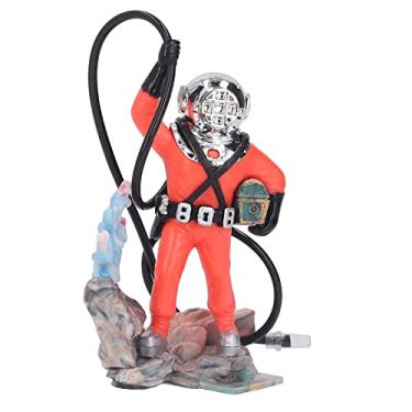 Imagem de Naroote Ornamento Durável do Mergulhador da Decoração do Aquário Mergulhador de Aeração para a Oxigenação Apropriada para Todos Os Tanques de Peixes Plástico (Vermelho)