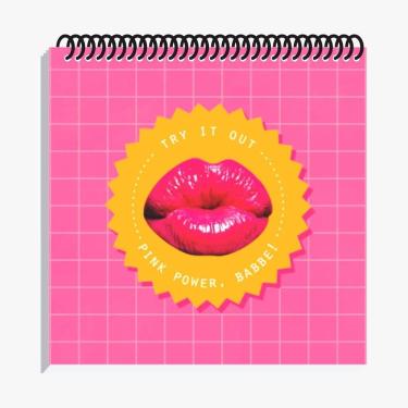 Imagem de Bloco De Anotações Pinkcore 14X14 Espiral Com 80 Folhas