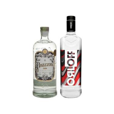 Imagem de Kit Gin Amázzoni Tradicional 750ml + Vodka - Orloff 1L