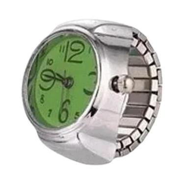 Imagem de Relógio De Pulso Criativo Unissex Em Forma De Anel De Quartzo Elástico