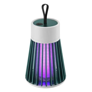 Imagem de Lâmpada Mata Mosquito Armadilha LED UV Recarregável USB-C Portátil Repelente Elétrico Bivolt com Escova