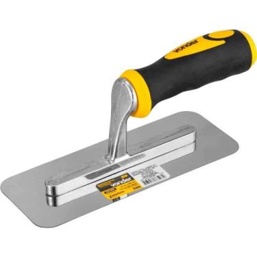 Imagem de Desempenadeira Retangular de aço Inox, Lisa, 20 cm, Vonder OstenVonder