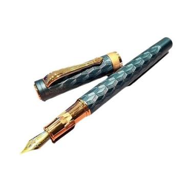 Imagem de Caneta-tinteiro Elegante De Aço Inoxidável E Alumina Com Ponta Fina 0.