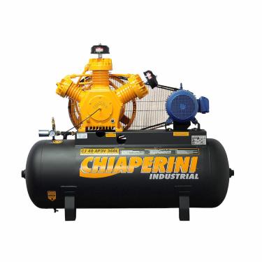 Imagem de Compressor de Ar A.Pressão Tri Fechado 10HP 360L Chiaperini