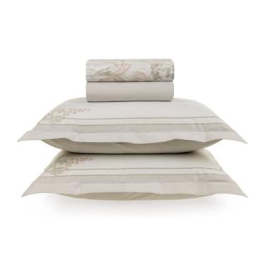 Imagem de Karsten, Kit Jogo De Lençol Karsten 4 Peças Cama Queen 200 Fios Estampado 100% Algodão Amélia