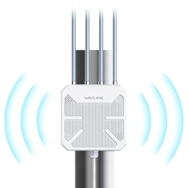 Imagem de AX1800 WiFi 6 Ponto de acesso externo sem fio, extensor de malha WiFi WAVLINK de longo alcance com PoE | Banda dupla de 2,4 e 5 GHz | até 128 dispositivos | IP67 à prova d'água, suporta modos de