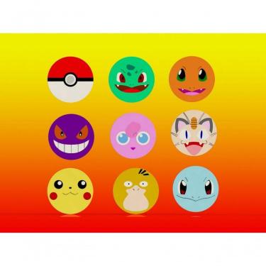 Imagem de Cortador Kit Pokemon 9 Modelos Modulares 6 Cm