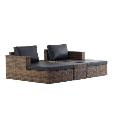 Imagem de Chaise Recife Em Alumínio Para Piscina Jardim Trama Original Pedra Ferro