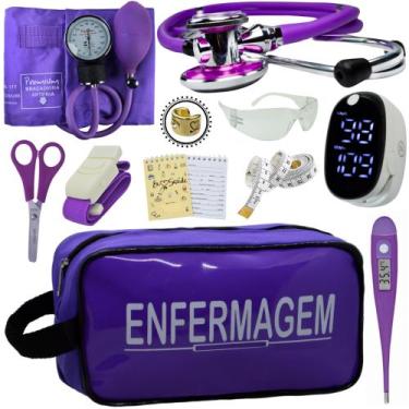 Imagem de Kit Enfermagem Aparelho Pressão Esteto Frete Grátis Promocao - Love Sa