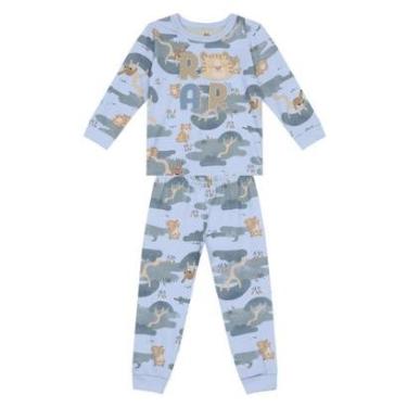Imagem de Pijama Infantil Menino De Leão Brilha No Escuro Brandili-Masculino