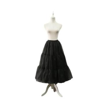 Imagem de Saia De Tule Vintage Longa E Volumosa Para Noivas, Crinolina Para Vest