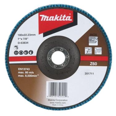 Imagem de Flap Disco 180 Mm Grão Z60 Makita