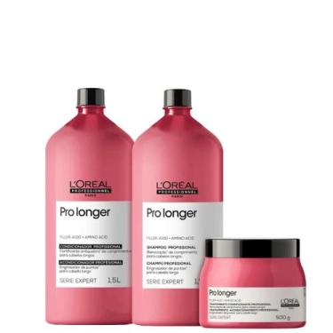 Imagem de Kit L'Oréal Serie Expert Pro Longer Triplo (3 Produtos) - L'ORÉAL PROF