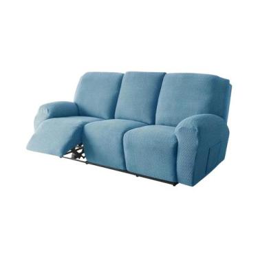 Imagem de Capa De Sofá Elástica De Cor Sólida Para Poltrona Reclinável 1/2/3/4 L