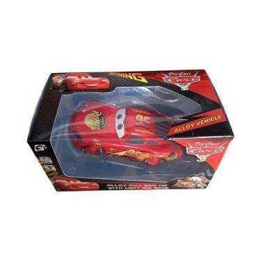 Imagem de Brinquedo De Liga Leve Lightning McQueen Pixar Cars Com Rodas Grandes,
