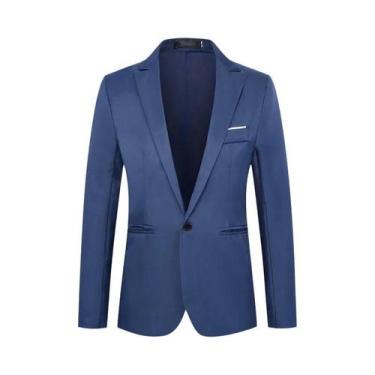 Imagem de Blazer Masculino Slim Fit Antirrugas Sem Necessidade De Passar a Ferro