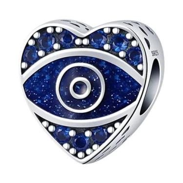 Imagem de Berloques De Prata 925 Olho Do Diabo Femininos Para Pulseiras Qikaola 